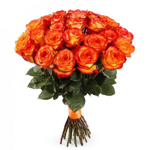 25 оранжевых роз с доставкой по Изобильному